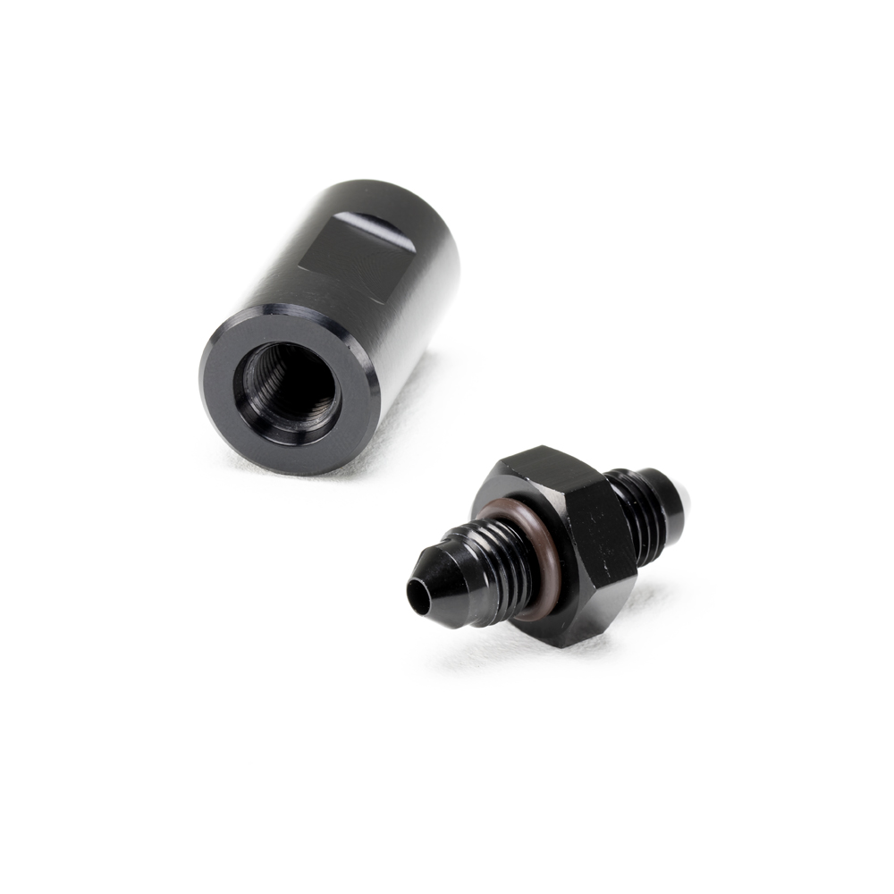 Race Part Solutions #12 Male AN X 1/2" Barb adapter Fitting Black 491205