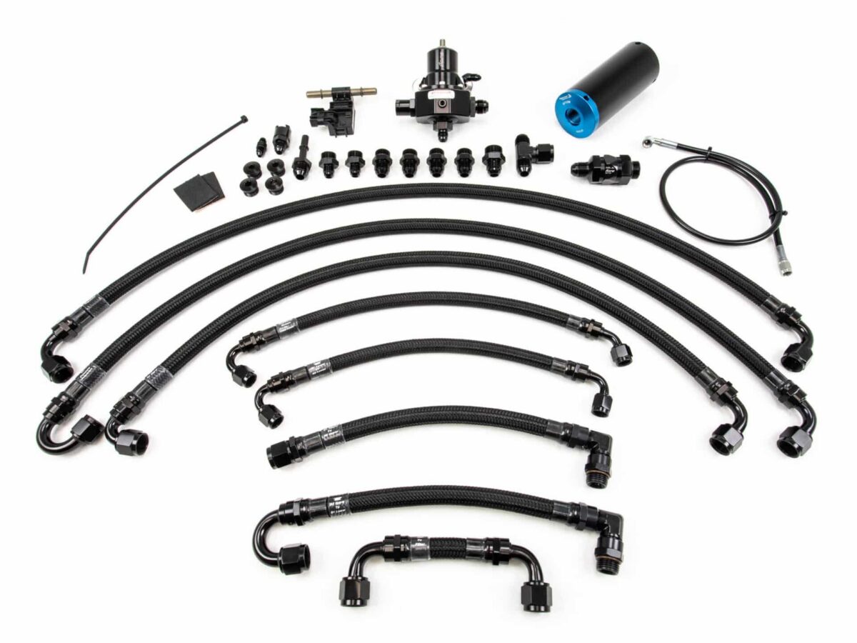 T1 R8/Huracan Complete Engine Bay Fuel System for Boost Logic